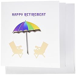 3dRose Set of 12 Greeting Cards, Happy Retirement