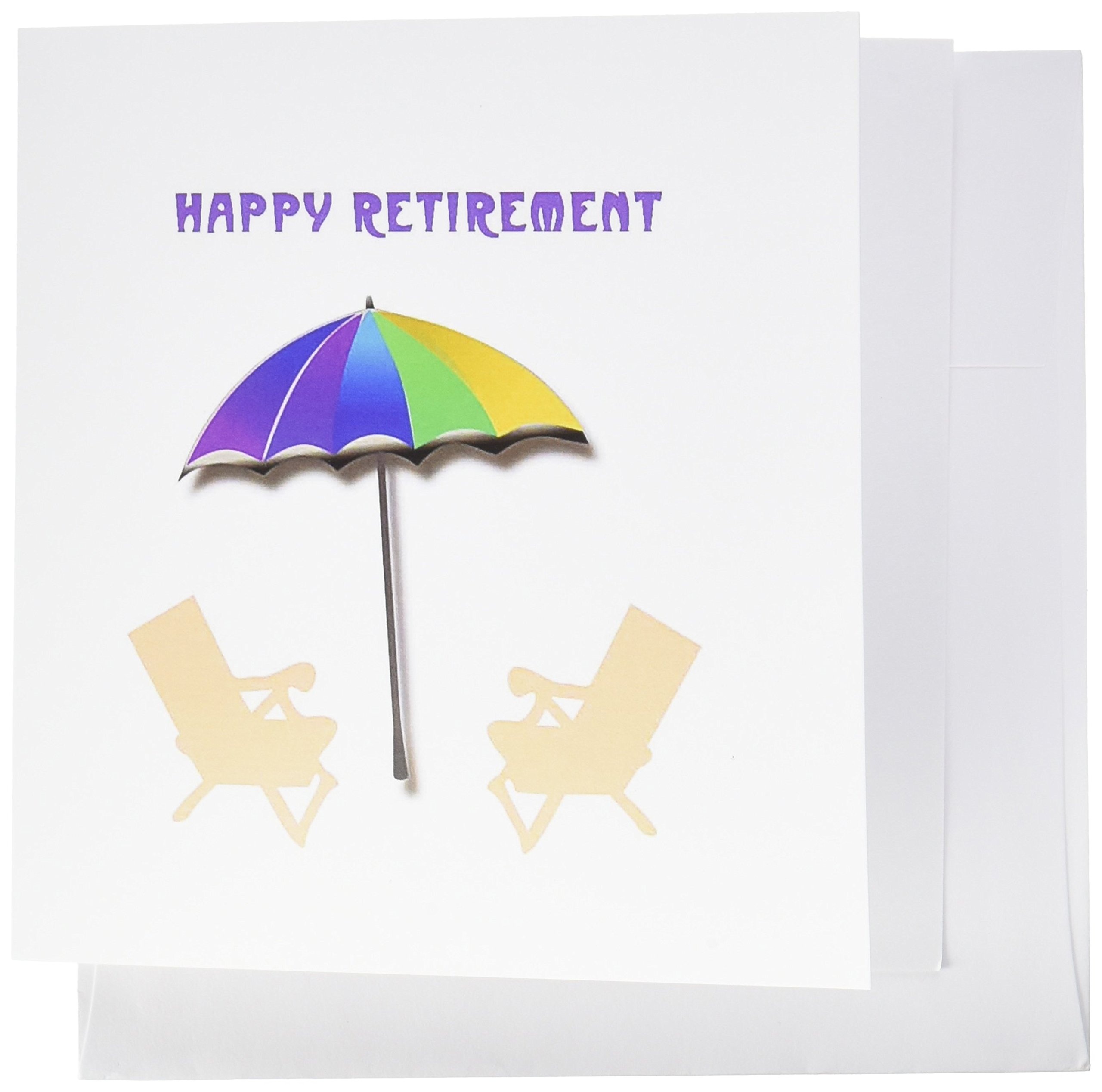 3dRose Set of 12 Greeting Cards, Happy Retirement