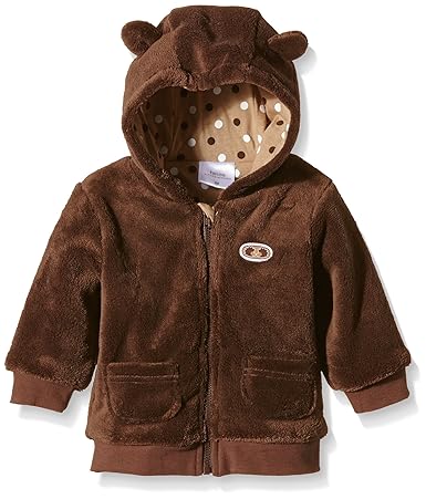 Twins Unisex Baby Jacke Kuschelfleece mit Kapuze