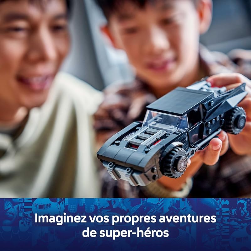 DC Batman La Batmobile de The Batman - Jouet Voiture - Maquette Collector de Super-Héros avec Minifigurine - Cadeau d'anniversaire pour Garçon dès 9 Ans ou Ado Fan du Film 76332 — photo 4 sur 8