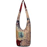 Women Shoulder Handbags Fashion canvas Hippie Crossbody Bags Bohemian Animal Prints Hobo Bags