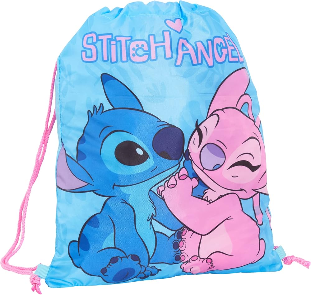 Disney Stitch Drawstring Bag Gym Kit PE School Backpack