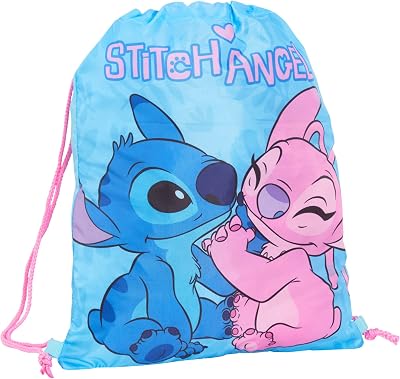 Disney Stitch Drawstring Bag Gym Kit PE School Backpack