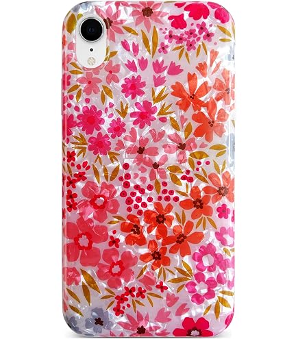 Amazon.com: GYZYA for iPhone XR Case Clear with Floral Design