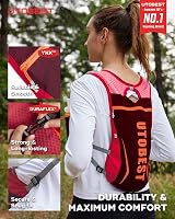UTOBEST Running Backpack 5L Hydration Vest Lightweight Red view 5