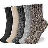 Senker Fashion Boot Socks for Women, Thick Winter Wool Crew Sock Knit Warm Cozy Christmas Stocking Stuffers Gifts