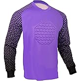 Total Soccer Factory Soccer Goalie Shirt, Padded Goalkeeper Jersey, Youth and Adult Sizes