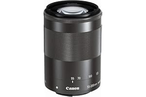 Canon EF-M 55-200mm f/4.5-6.3 Image Stabilization STM Lens (Black) (Renewed)