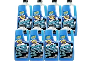 Zep 1.89 L Septic System and Cesspool Treatment- CNLST648- Case of 8- Safe for All Pipes and Septic Systems