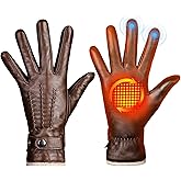 Aegend Winter Gloves Women Leather Gloves, Full Hand Touchscreen Winter Gloves for Phone&Tablet,Anti-Slip for Driving&Outdoor