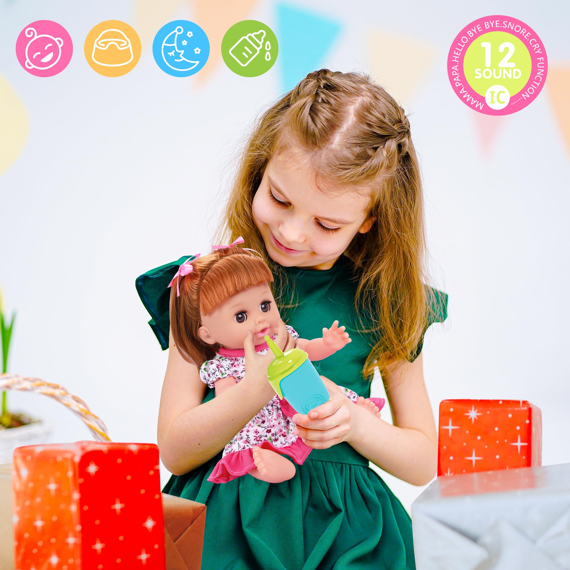 Baby Doll Toys Set, 14