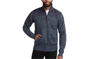 CANADA WEATHER GEAR Men's Sweater - Classic Zip Up Polar Fleece Mens Sweater - Cozy Stylish Jackets for Men (M-XXL)