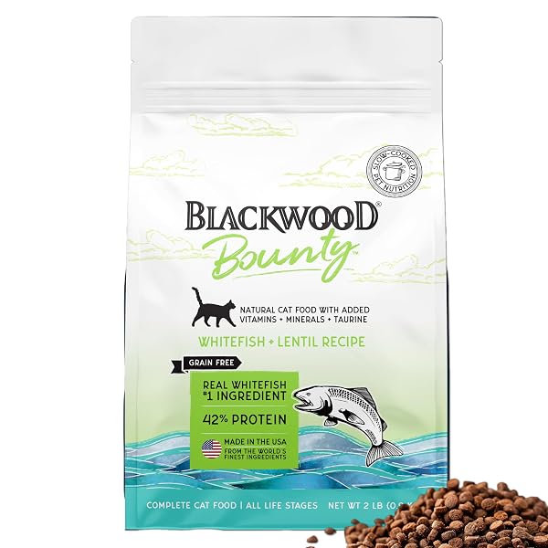BLACKWOOD BOUNTY DRY CAT FOOD, WHITEFISH & LENTIL...