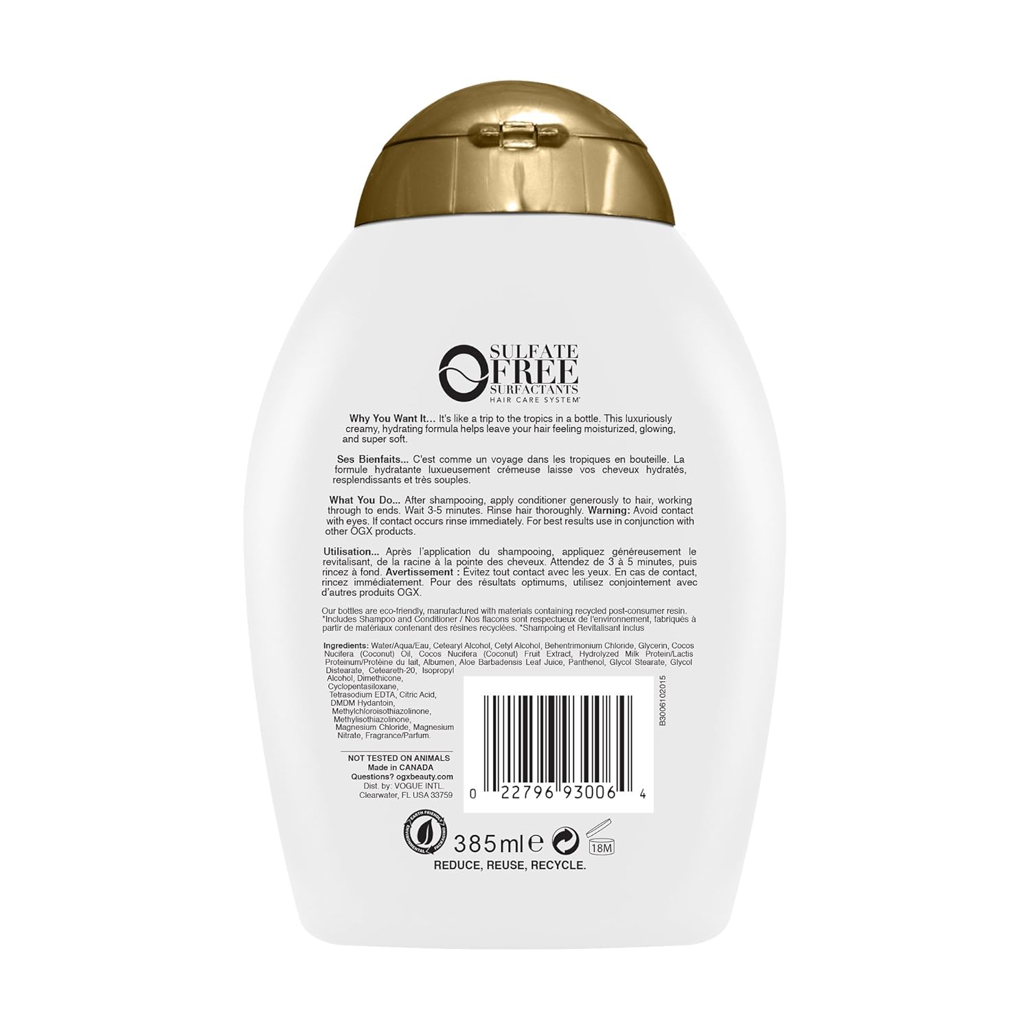 Ogx Nourishing Coconut Milk Conditioner 13 Ounce