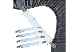 RayTour Sheet Straps Bed Sheet Keeper Holder for Corners Sheet Stays Suspender Clips Fitted Sheet Holder Clips Garters Fasteners Mattress Clamps
