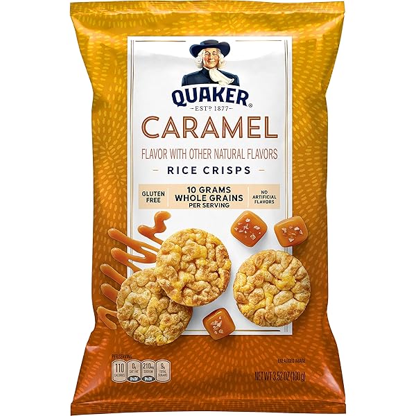 QUAKER RICE CAKE CARAMEL CORN, 3.52 OZ