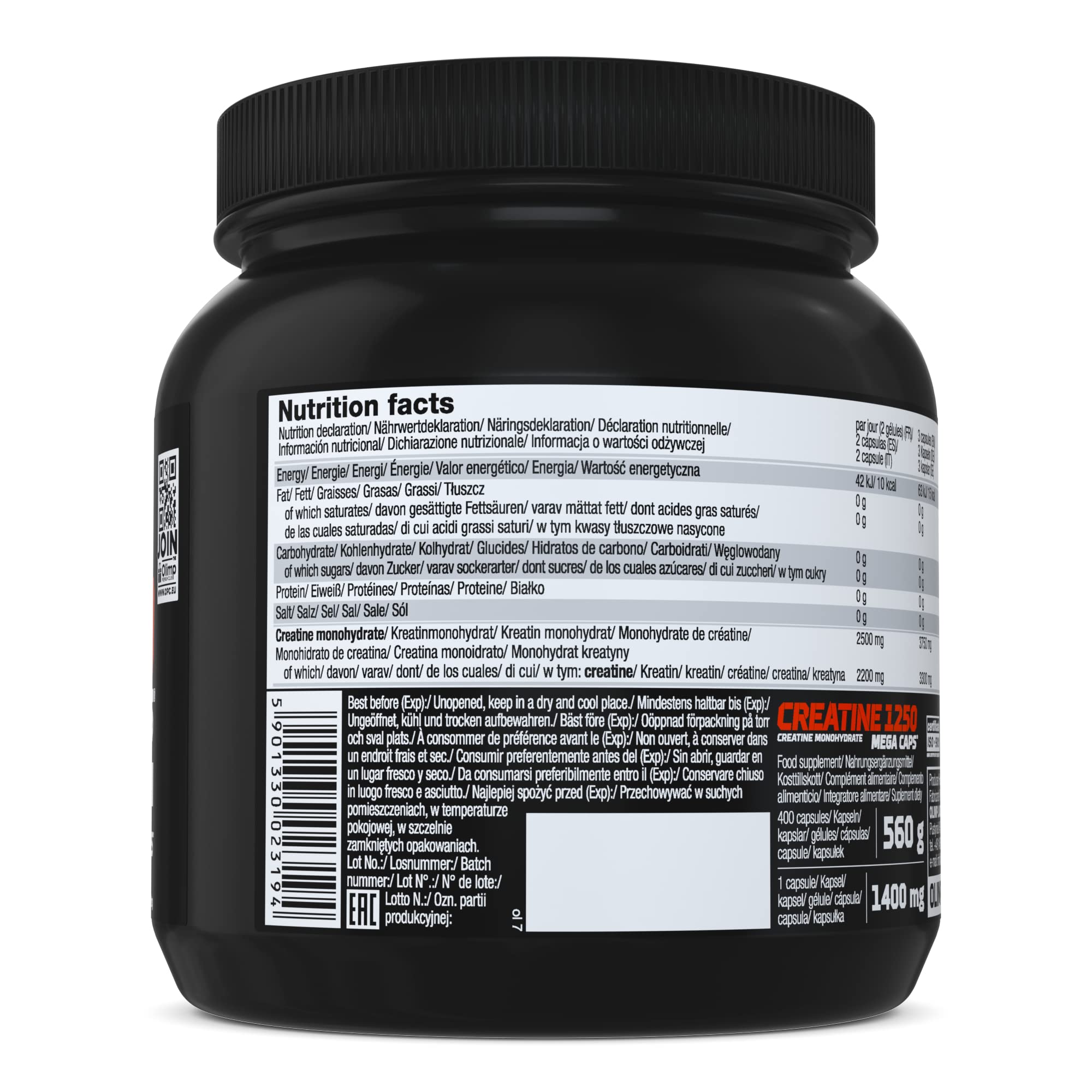 Olimp Creatine 1250 Mega Caps - 400 Kapseln 2