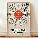 First Dance Song Lyrics Gift UNFRAMED Poster
