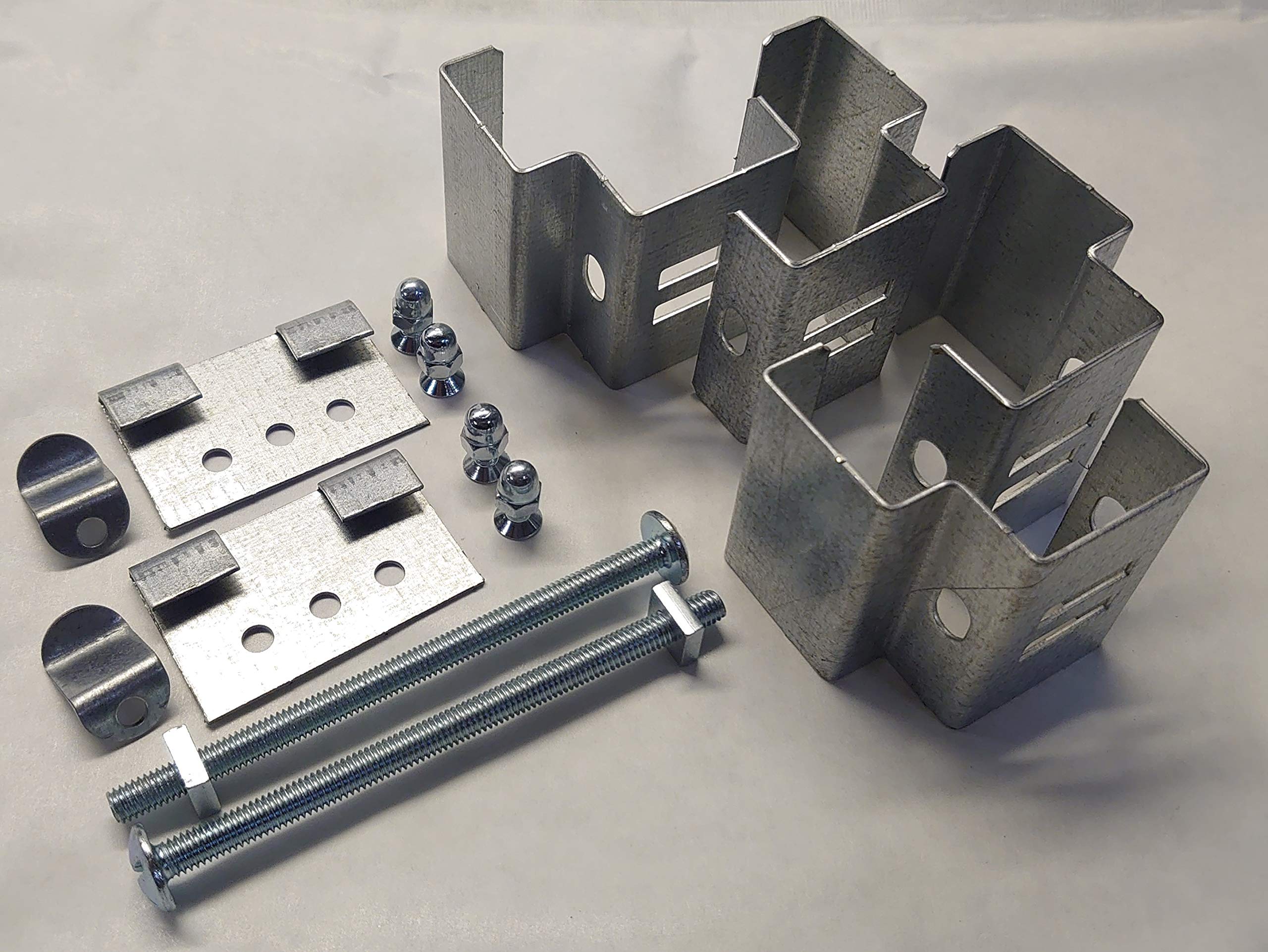 POSTFIX PF10 - Pack of 2 - Fix Your OWN Hanging Basket Brackets to 4" x 4" Slotted Concrete Fence Posts NO Drilling!