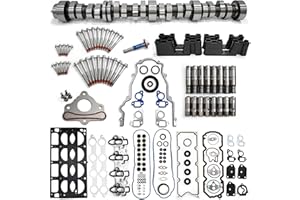BTSCAR 5.3L AFM/DOD Cam Kit with Lifters, Thrust plate, Head Gasket Set for 2007-2013 Chevy Avalanche Silverado 1500 Tahoe Trailblazer Ext GMC Sierra SUV/Truck 9-7X V8 16 Valves