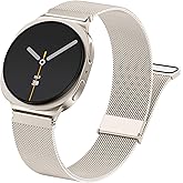 GEAK Metal Bands Compatible with Galaxy Watch 8 Band 40mm 44mm/Galaxy Watch 8 Classic 46mm, Stainless Steel Milanese Mesh Loop Magnetic Strap for Samsung Watch 8 Bands Women Men