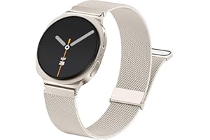 GEAK Metal Bands Compatible with Galaxy Watch 8 Band 40mm 44mm/Galaxy Watch 8 Classic 46mm, Stainless Steel Milanese Mesh Loo
