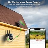 Xega 2 Pack 4G LTE Solar Security Camera, 2K PTZ Night Vision Outdoor view 3