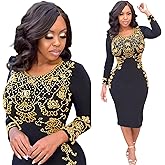 Classy Spring Dress Attire Midi Tunic Women Dress Long Sleeve Elegant Evening wear Formal Casual Party