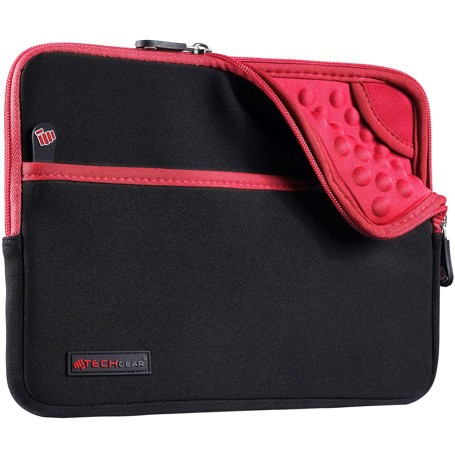 TECHGEAR Sleeve Pouch for iPad A16 11" (11th Gen), Air 1–5, iPad 10.9" (2022), 10.2, 9.7, iPad Pro 11" (1st–5th Gen), Air/Pro 10.5" Neoprene Protective Zipper Sleeve Bag with Bubble Padding & Pocket