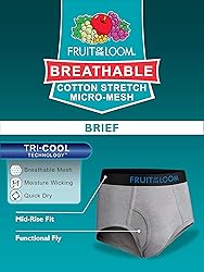 Fruit of the Loom mens Breathable Underwear