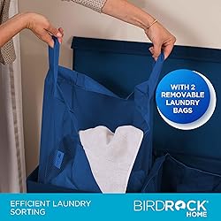 BIRDROCK HOME Laundry Hamper with Lid | Removable