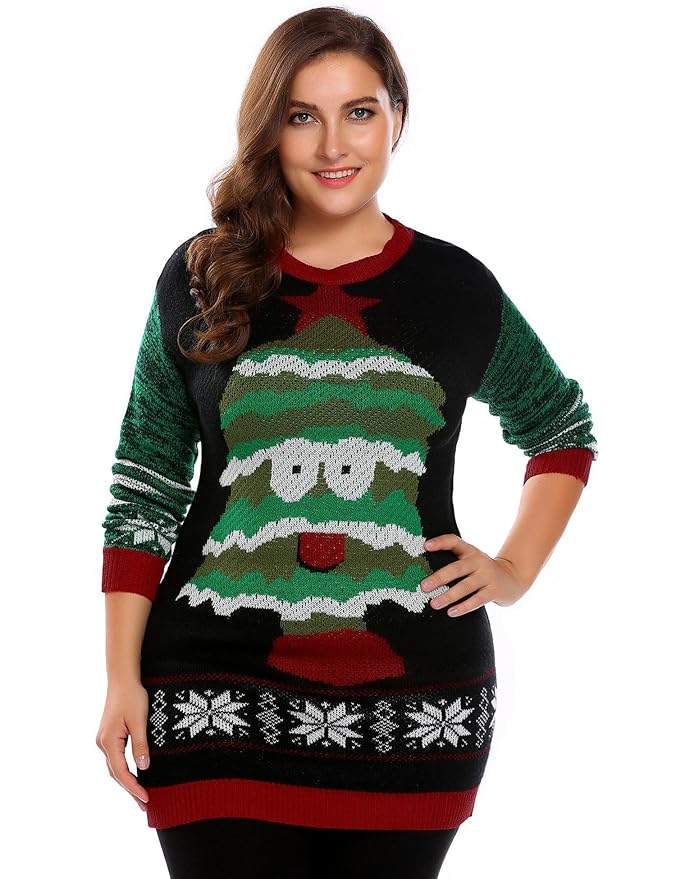 plus size elf sweater dress