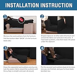 H.VERSAILTEX 3 Piece Stretch Sofa Covers for 2