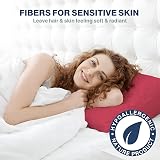 DN Collection Pillow Cases 2 Pack 50x75cm Red Microfiber OEKO-TEX view 6