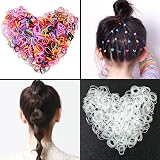 Hanyousheng 1000 Pcs Elastic Hair Bands with Removal Hook & 2 Tools view 4