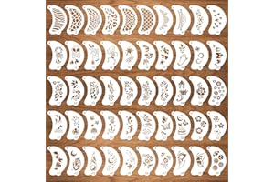 CODOHI 50 Pcs Face Paint Stencils, Body Facial Painting Templates, Diverse Designs for Makeup, Halloween, Party Art Painting