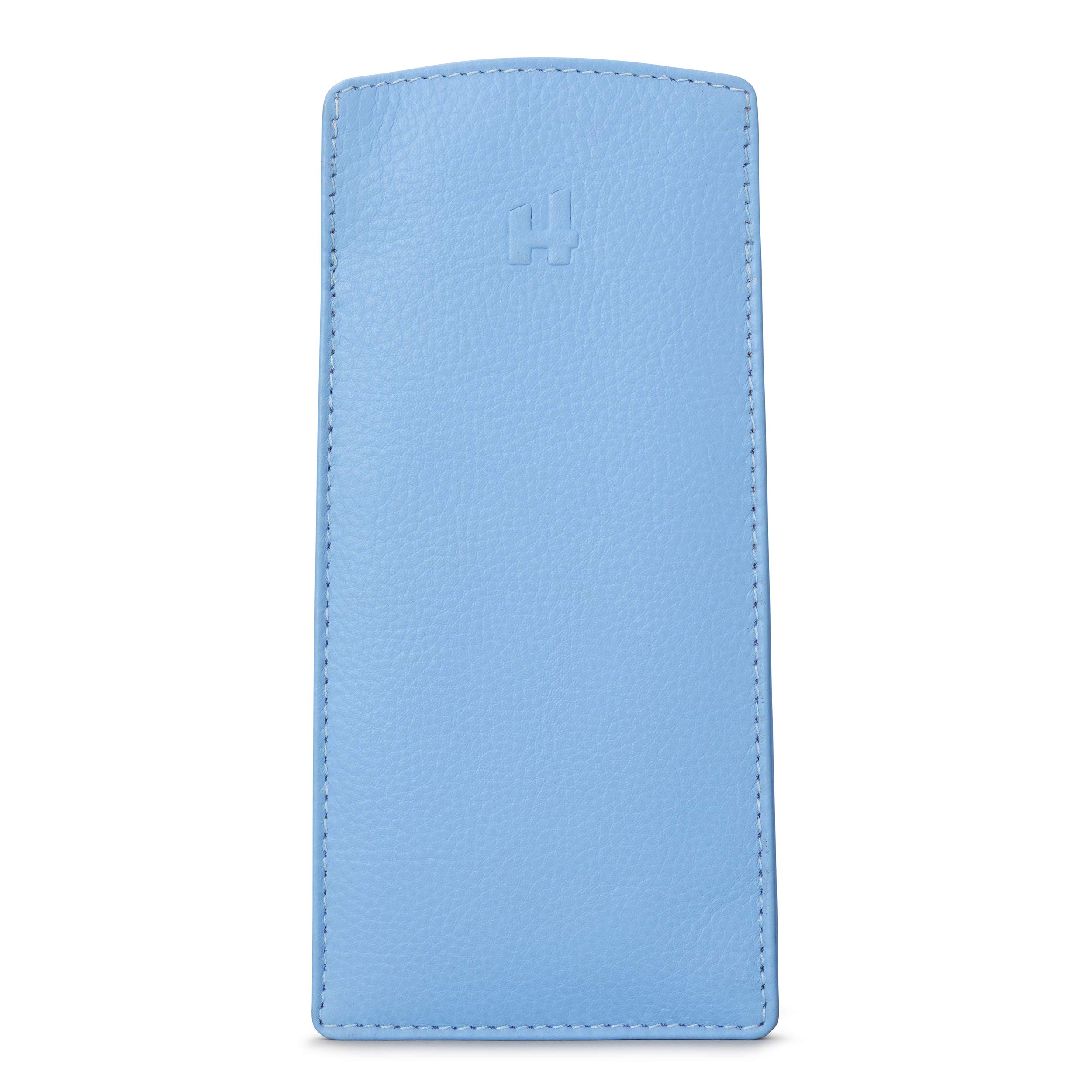 Harness Slim, Soft Leather Glasses Case (Blue)