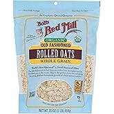 Bob's Red Mill Organic Old Fashioned Rolled Oats, 16oz (Pack of 1) - Non GMO, Whole Grain, Vegan, Kosher