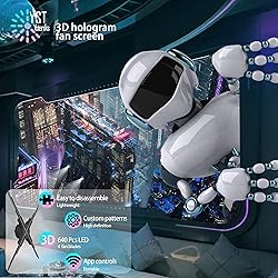 3d hologram led fan projector, 4 leavesHD 3D