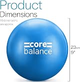 Core Balance Soft Pilates Ball Anti Burst 23cm with Inflation Tube Small view 6