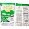 Rice Vermicelli Noodles (Authentic) | 2.6 lbs | Pack of 3 | Tasty For Ramen Noodles, Vietnamese Rice Noodles & Spring Rolls | Non-GMO & Gluten-Free | Four Elephants Brand