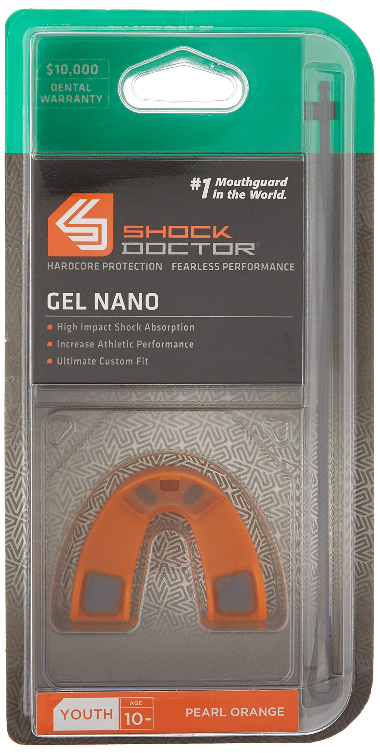 Shock Doctor 6412 Gel Nano Mouth Guard Orange - Youth