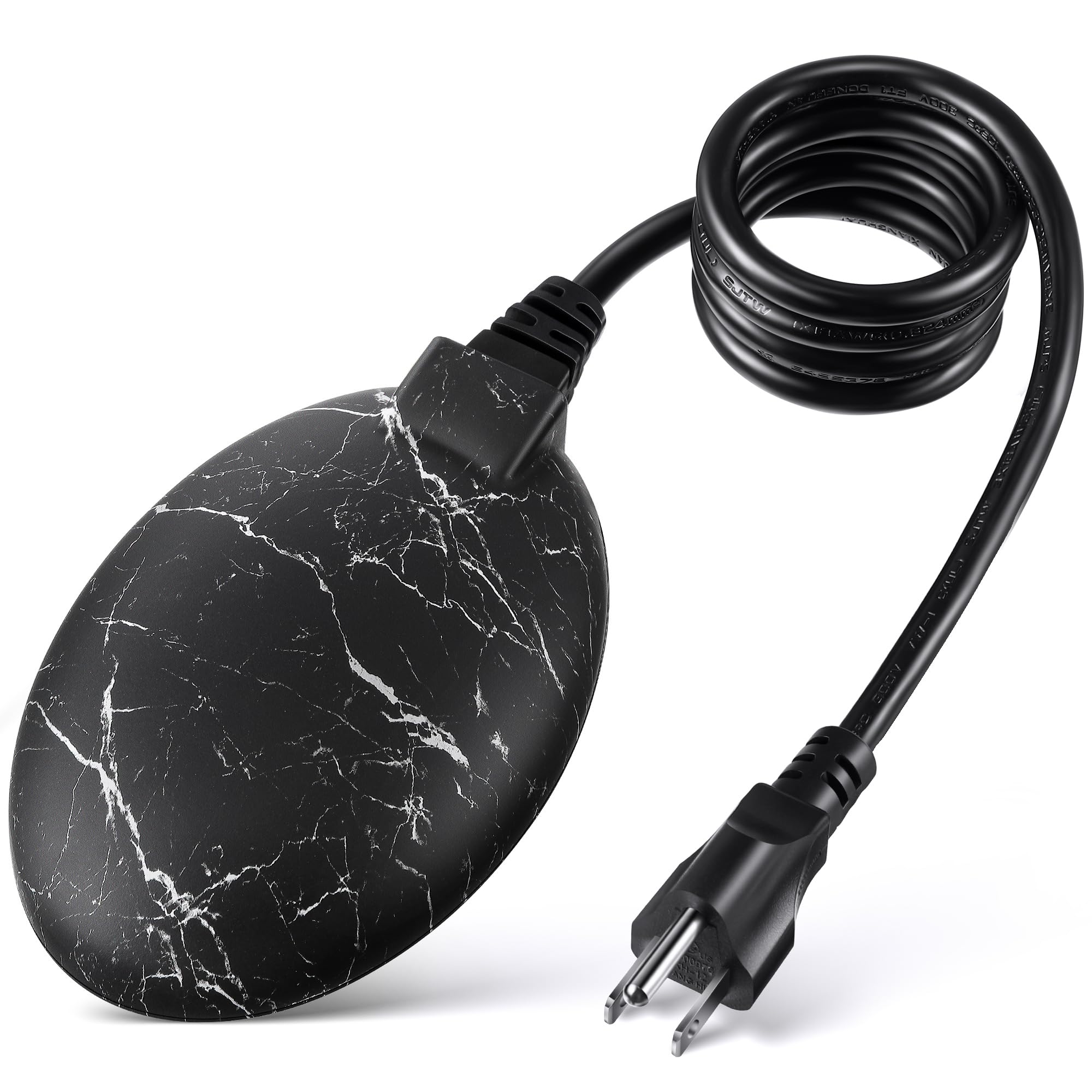 Photo 1 of 1 Pack Upgrade Bird Bath Heater for Outdoors in Winter, Pond Deicer 60 Watts Birdbath Deicer Water Heater Thermostatically Controlled with Auto Shut off Function for Patio Lawn (Marble Black)