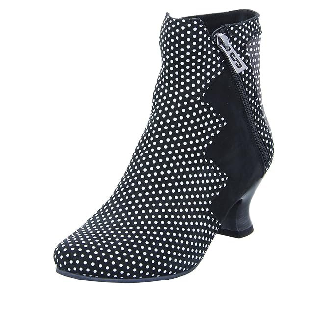 Simen Damen Stiefeletten Außergewöhnliche Stiefelette 0504A schwarz 493455