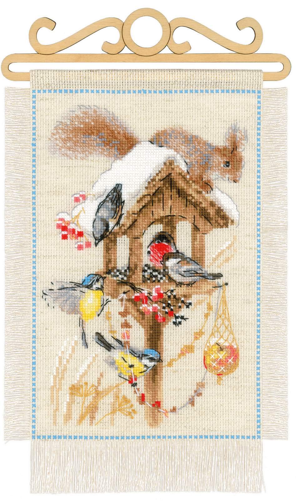 RIOLIS Cross Stitch Kit - 1751 - Cottage Garden Winter