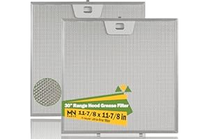 MNPARTS WB02X24872 Range Hood Filter Compatible with G E Range Hood Grease Filter 11-7/8''x11-7/8'' 2pack For JVW5301FJ1D、JVW5301EJ1ES、JVW5301EJ2ES、JVW5301BJ1TS、JVW5301SJ1SS、JVW5301FJ1DS、JVW8304SP1SS