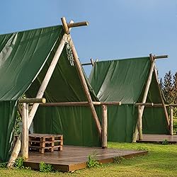 FoundGo Canvas Tarp 8' x 10' Heavy Duty Water