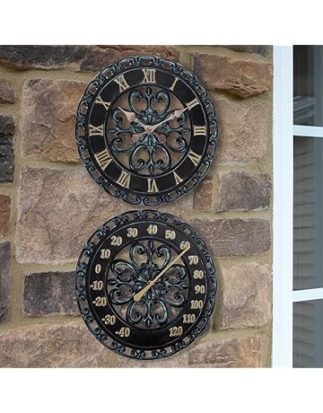 Amazon Com Outdoor Clocks Patio Lawn Garden