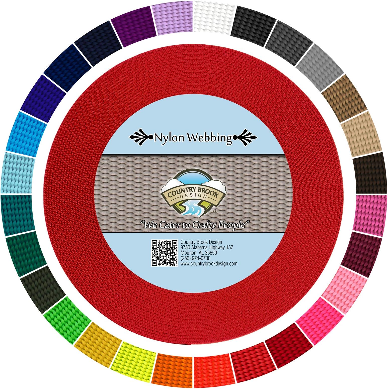 Country Brook Design - 3/4 Inch Heavy Nylon Webbing