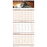 House of Doolittle 2018 Wall Calendar, Three-Month View, Earthscapes Scenic, 12.25 x 26 Inches, December - January (HOD3638-18)